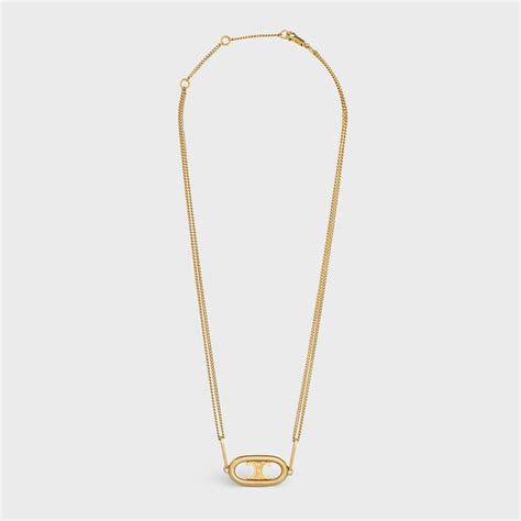 celine triomphe necklace|celine triomphe dresses.